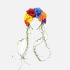 Fascia per Capelli Fiore Rosa Arcobaleno - Perfetta per Halloween, Natale e Vacanze