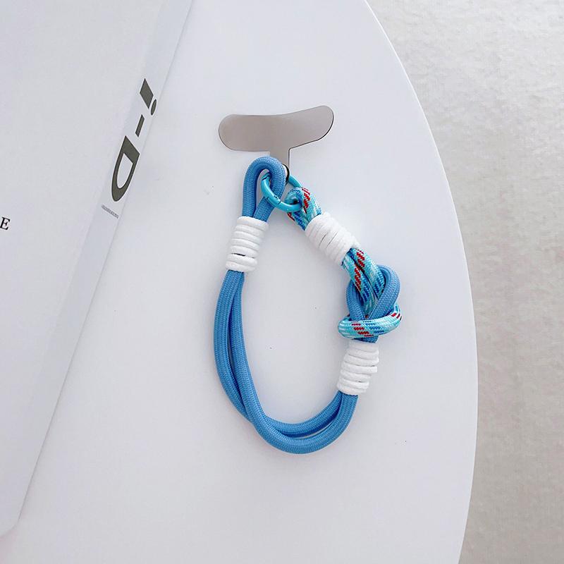 

Для IP 15 14 Pro Max Samsung Flip 4 цветная веревочная цепочка корейский мобильный телефон милый узел портативный браслет на руку с защитой от потери A26