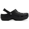 Crocs Classic Platform Clog Eight Rhapsody Graffiti Manifesto Hand-painted Graffiti Fashion Versatile Hole Shoes Women Black