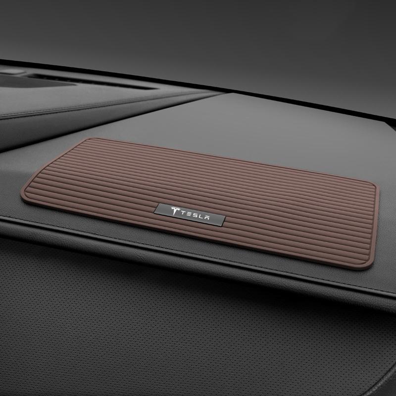 AAAIS1 Tapete Antiderrapante Adesivo para Painel de Carro Almofadas para Celular Chave Almofada Antiderrapante Para Tesla Model 3 Model S X Model Y Roadster SpaceX Cybertruck