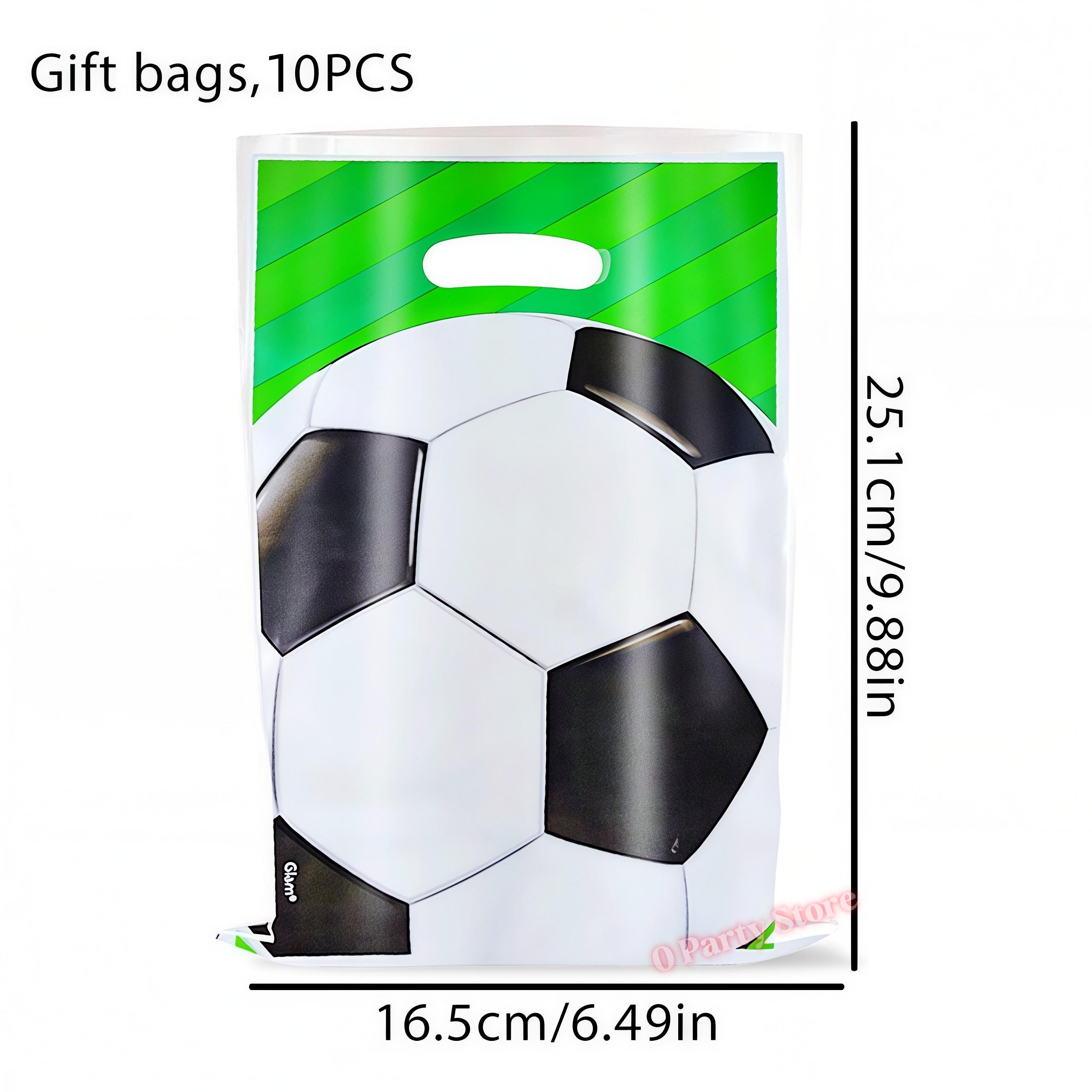 

Football Party Gift Bags Soccer Candy Packaging Bag Handbag Kids Boys Soccer Birthday Party Decor Football Match Party Supplies 10PCS