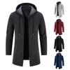 Men's 2024 Autumn/Winter Fleece-Lined Chenille Knit Cardigan & Trench Coat