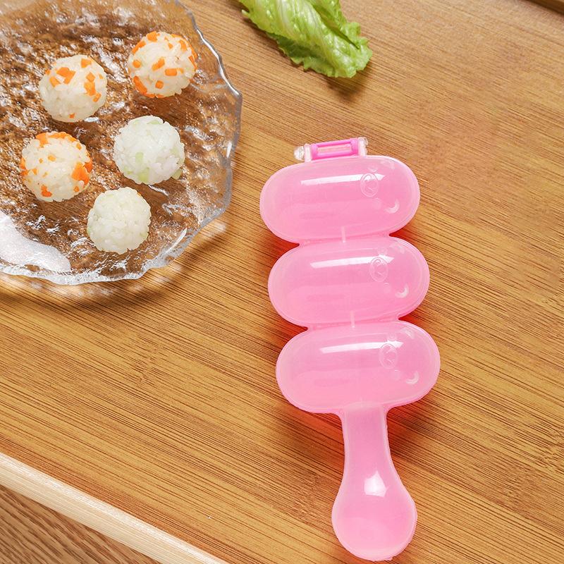 

Встряхните рисовый шарик Артефакт Пищевой материал Детский мультфильм Удобная форма Mold розовый