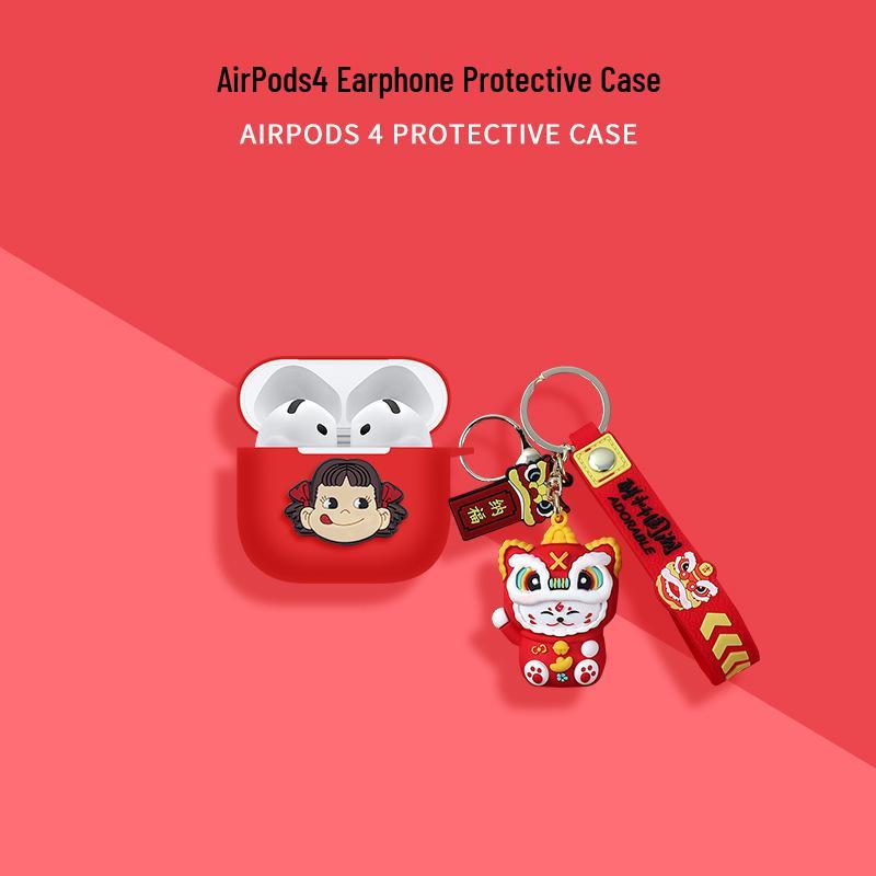 Compatible Soft Protective Case for AirPods Pro 2, AirPods 4, and AirPods 3 Earphones