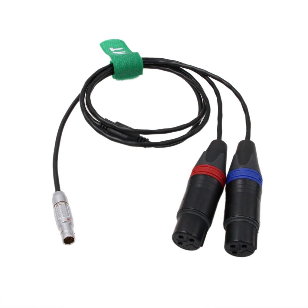 HangTon Line Level Audio Cable for ARRI Alexa Mini LF Camera Sound Device 688 Mixer to XLR Female 80cm 6-Pin 2-Channel 3-Pin