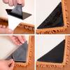 4PCS/Set Silicone Ruggies Rug Carpet Mat Grippers Non Slip Grip Corners Pad For Home Bath Living Room (Color: Black)