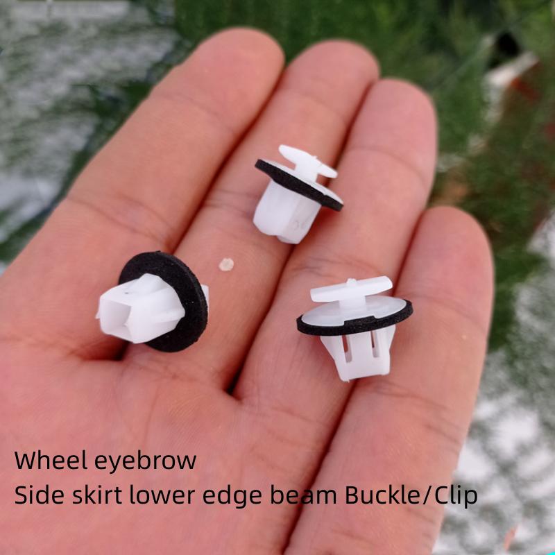 For Nissan TIIDA  LIVINA MARCH X-TRAIL  ALTIMA  Wheel Eyebrow Fixing Buckle Side Skirt Lower Edge Beam  Clip 10pcs