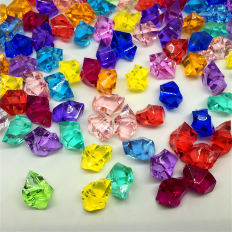 100Pcslot 14*11Mm Acrylic Crystal Diamond Pawn Irregular Stone Chessman Game Pieces For Board Game Accessories 10 Colors