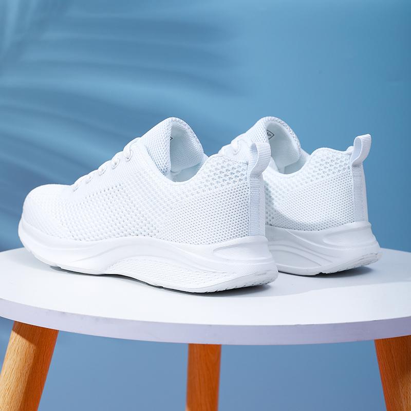 Hollow-out Mesh Casual Sneakers Women Knitted Running Sports Shoes Lightweight Breathable Walking Footwear