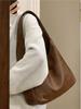 2023 Women's Large Capacity Soft Leather Bucket Tote - Autumn/Winter Shoulder Bag for College and Commute