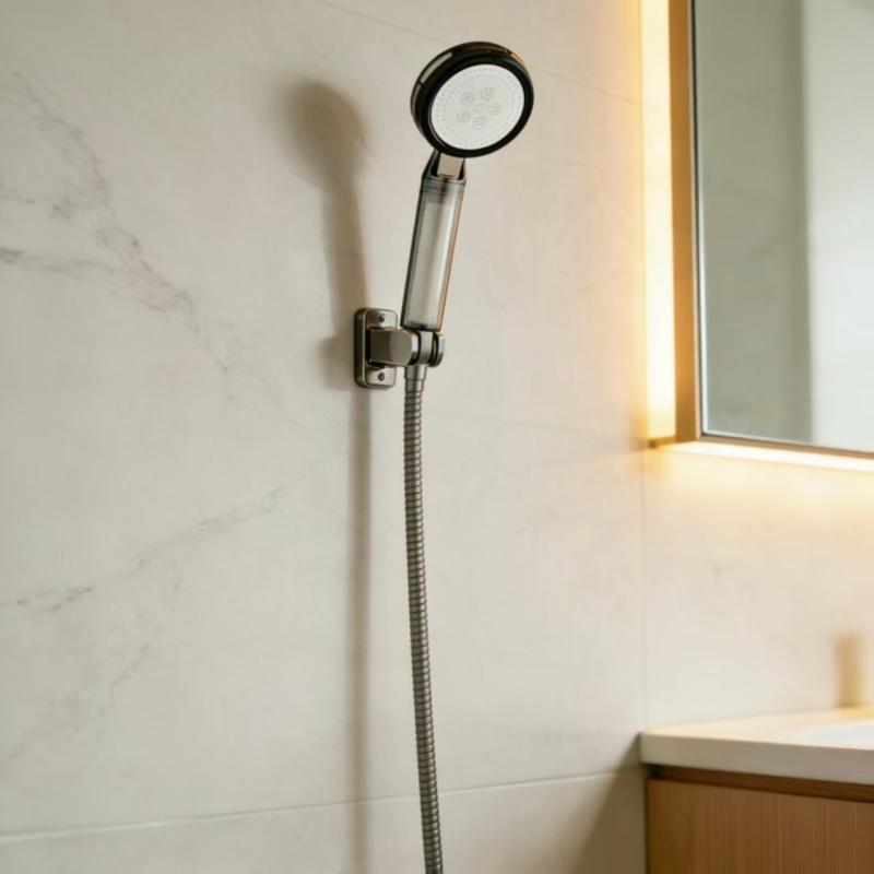 Handheld Shower Head ABS Chrome Modern Minimalist Mist Massage Beauty Filtered Universal High Pressure Handheld Shower Head