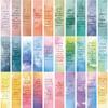 30pcs/set Ins Landscape Character Bookmark Creative Handbook DIY Abstract Paper Cards for Students Teacher's Day Gift