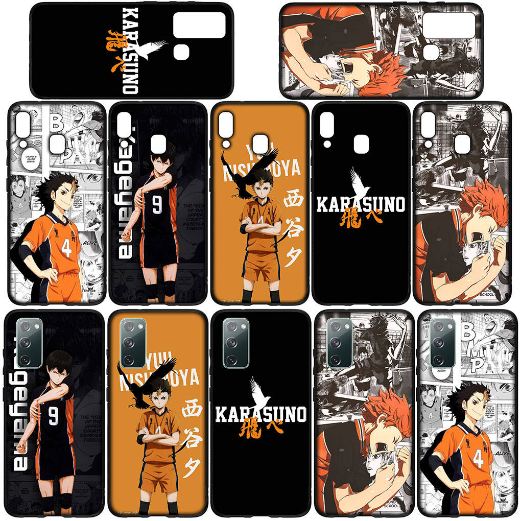 For Samsung Galaxy S24 S23 iPhone 16 15 14 Xiaomi Redmi Note 13 12 11 10 8 9 Pro Max X XR Case Cartoon Haikyuu Hinata Shoyo Karasuno OPPO Huawei Cover