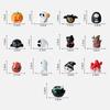 Multicolor Halloween Miniature Figurine Bat Spider Skeleton Cat Zombie Cartoon Pumpkin Ghost Statue Car Decoration Halloween