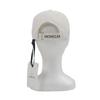 Pristine MONCLER Cap Logo Printed Baseball Hat with Patch White Cotton Mens Used