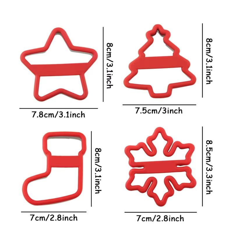 Vánoční vykrajovátka Nerezová kovová vánoční vykrajovátka Tvary vánočního stromku, sněhové vločky, hvězdy Pečicí potřeby