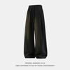 New Chinese Style Jacquard Pleated Breathable Straight Casual Long Pants For Men