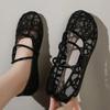 Women's Shoes 2024 High Quality Mesh Women's Flats Breathable Casual Flats Women Hollow Bling Slip on Soft Bottom Shoes Ladies