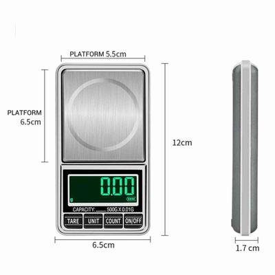 Portable Digital Scale Gold Jewelry Scale Mini Pocket Digital Scale Professional Accurate Electronic Scale Precision Balance