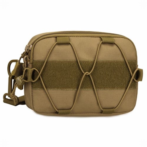 

PHOENIX IKKI Camouflage Multifunctional Tactical Tool Bag, EDC Pouch, Molle System Pouch, Second Bag, Tactical Dog Vest Accessory, Brown