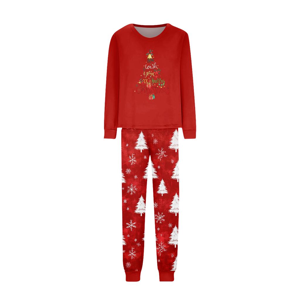 Pijamale Drăguțe Set Familie, Haine de Casă, Set Familie Top cu Mânecă Lungă și Pantaloni