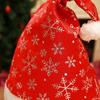 Christmas Decoration Red Gold Velvet Print Silver Snowflake Christmas Hat Christmas Make-up Costume Props Christmas Hat