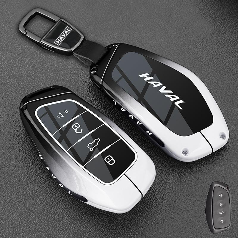 Genuine Leather Auto Key Fob Cover Case Fit For Great Wall Haval Series H6 Series H9 Series H2 M6 Cool Dog Plus Owl Dragon Max F7 Series F7X F7H H8