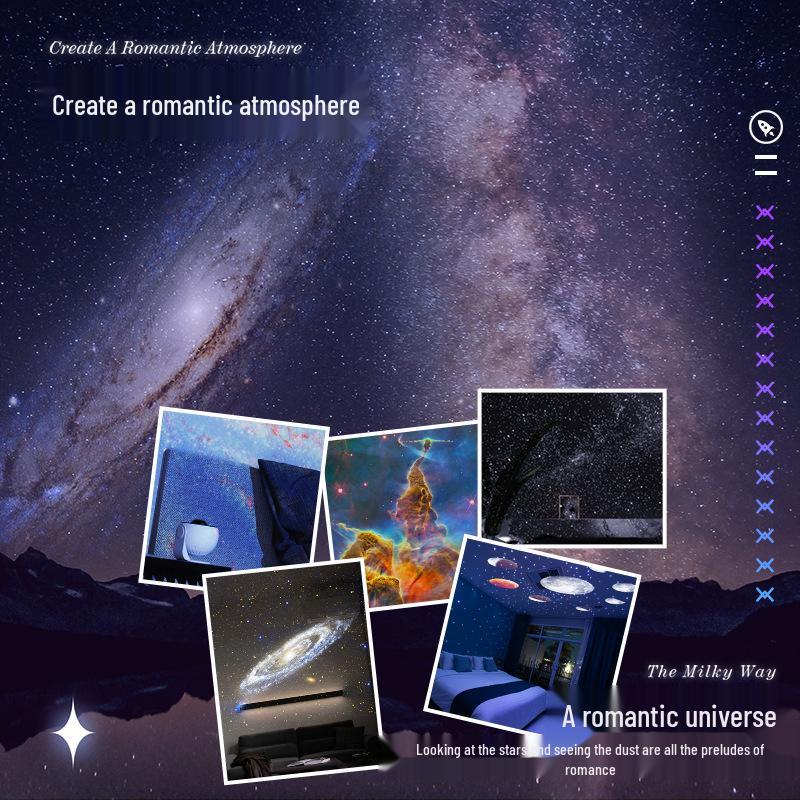 USB Starry Sky Galaxy Projection Light: Night Light & Table Lamp
