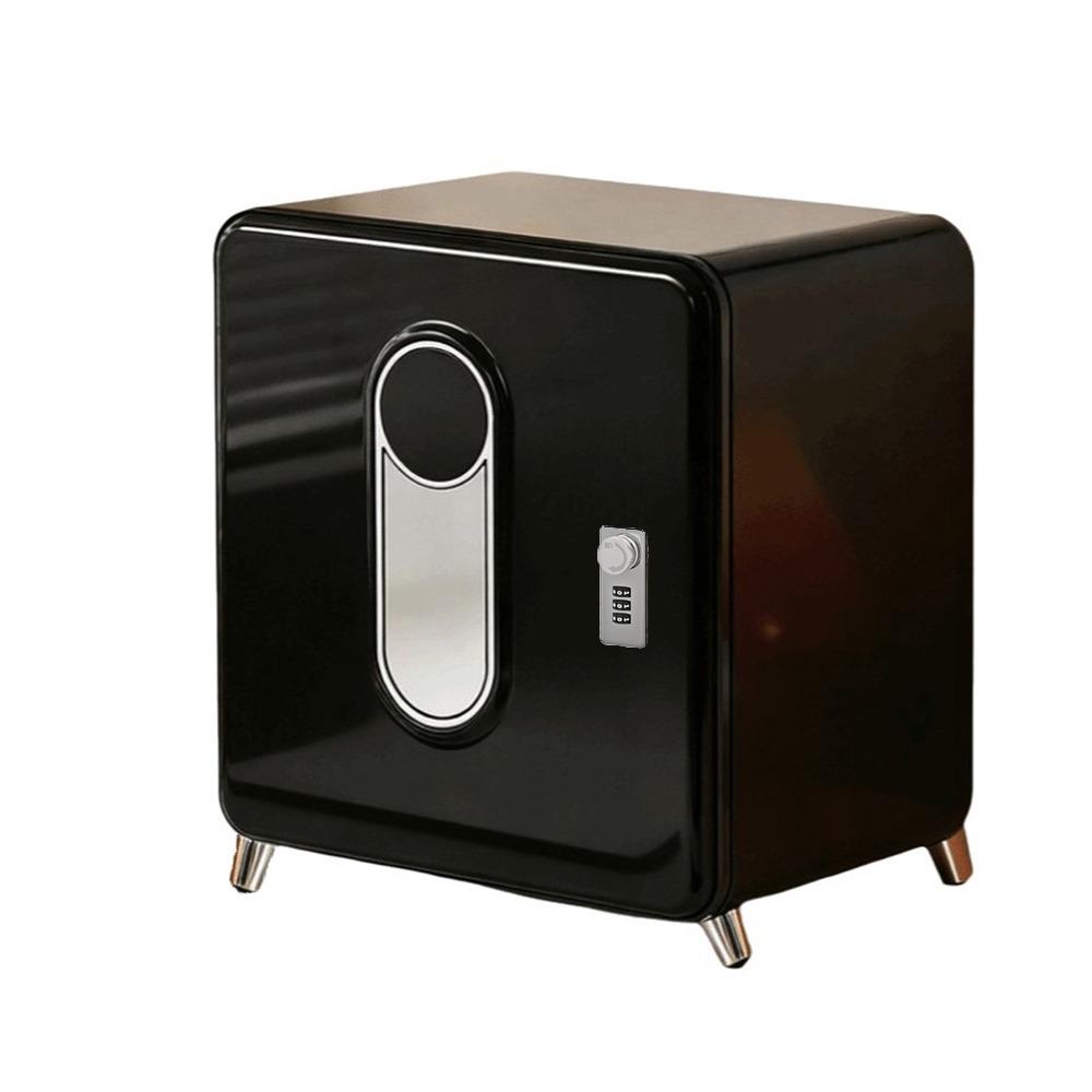 Plastic Lockable Storage Box Large Capacity Dust-proof Combination Lock Storage Case Space Saving Desktop File Organizer Office чёрный