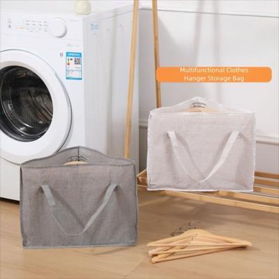 With Handle Triangular Storage Bag Large Capacity Space-Saving Clothes Hanger Storage Bag Foldable Hanger Storage Bag Home