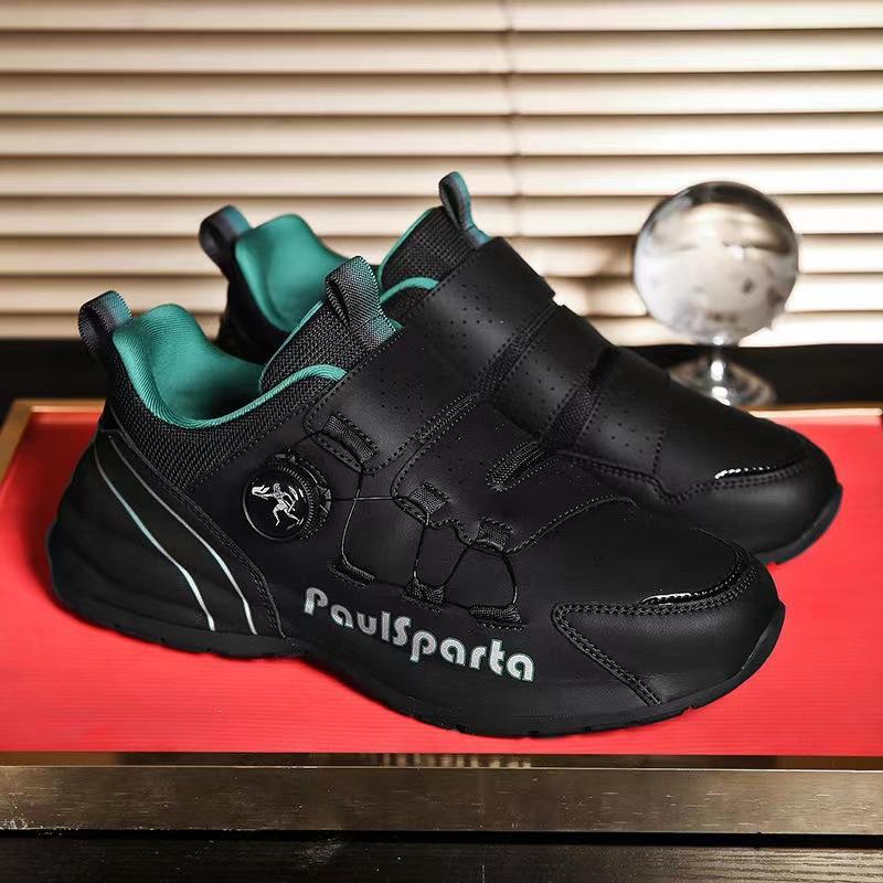 

Дышащие амортизирующие летние новые мужские модные повседневные туфли универсальные модные туфли легкие роскошные модные кроссовки на пуговицах черные 39 чёрный