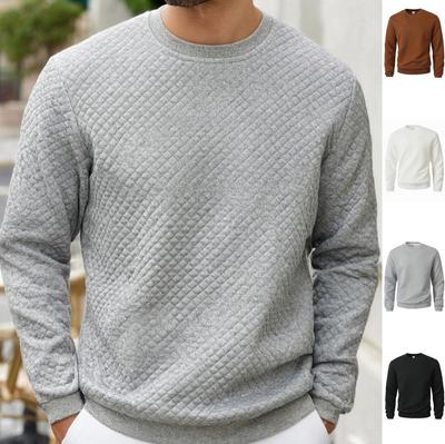 2025 Spring & Autumn Waffle Knit Solid Color Jacquard Hoodie