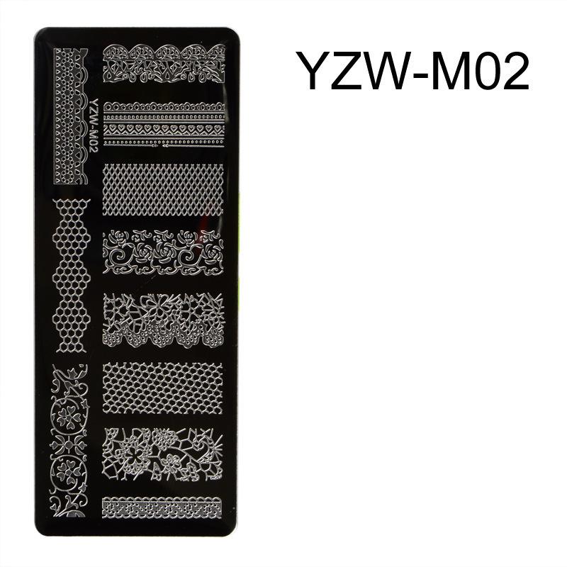 Nail Art Rectangle Printing Plate Printing Nail Polish Steel Plate Template Printing Transfer Printing Diy Seal Printing Plate Tool