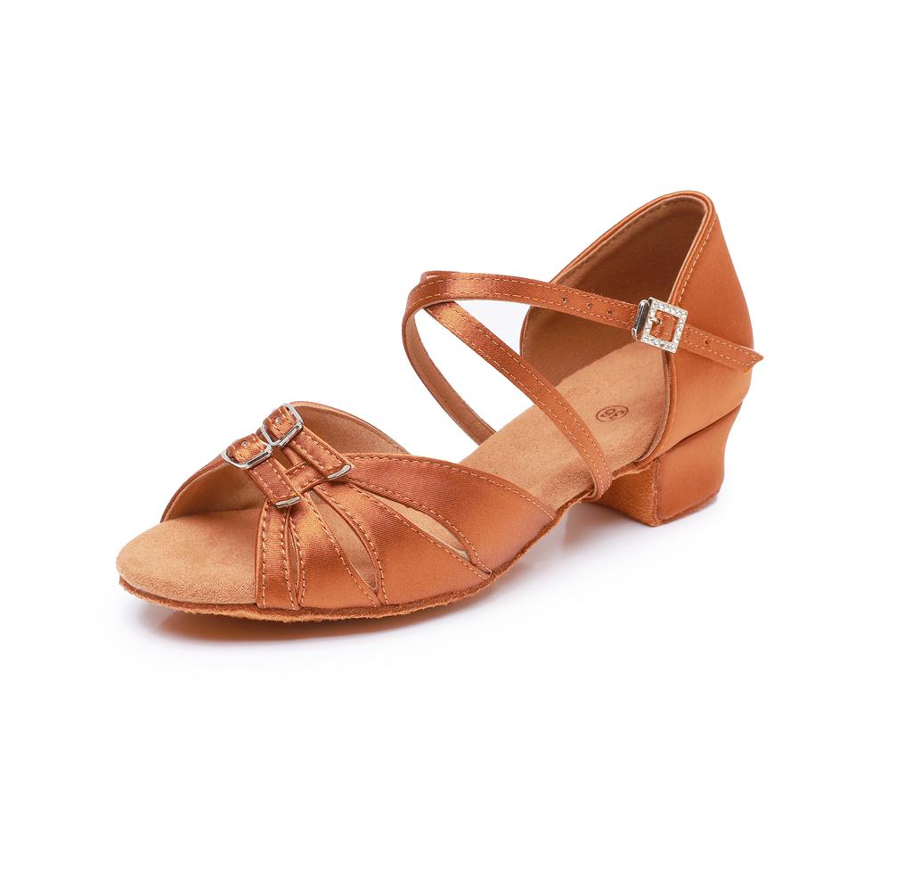 Mode Mädchen Tanzschuhe für Frauen Modern Tango Tanzen BLadies Ballsaal Latein Schuhe Performance Schuhe Salsa Sandalen 3.5CM Absatz