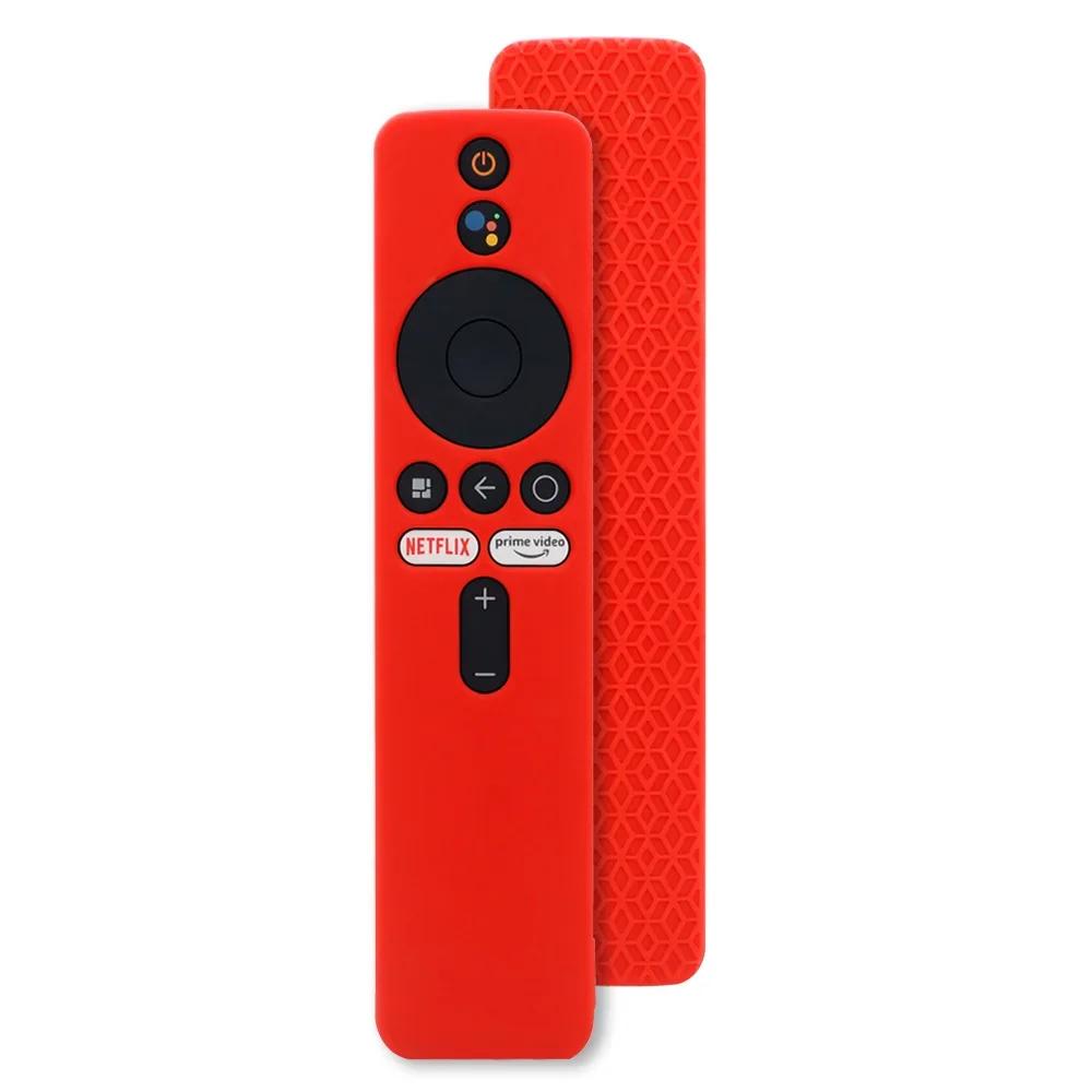 

2025 New Silicone Cover For Xiaomi TV Stick 4K Box Silicone Protective Case Remote Control Replacement Shell Shockproof красный