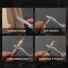 Folding Knife Stainless Steel Pocket Knife with 9 Disposable Blades Sharp Hobby Knife Craft Knife Kit