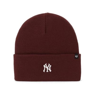 Brand Knit Sweater Cuff Knit MLB New York Yankees Dark Maroon Free '47 47A-CFKN-B-BRNCK17ACE-KM