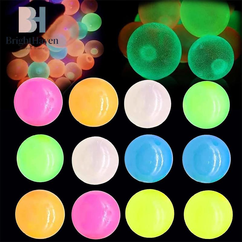 Leuchtende klebrige Deckenbälle 5/10 Stück Klebrige Leuchtbälle Fidget Spielzeug Stressabbau Sensorische Spielzeuge Wand- und Decken Dekoration B.H