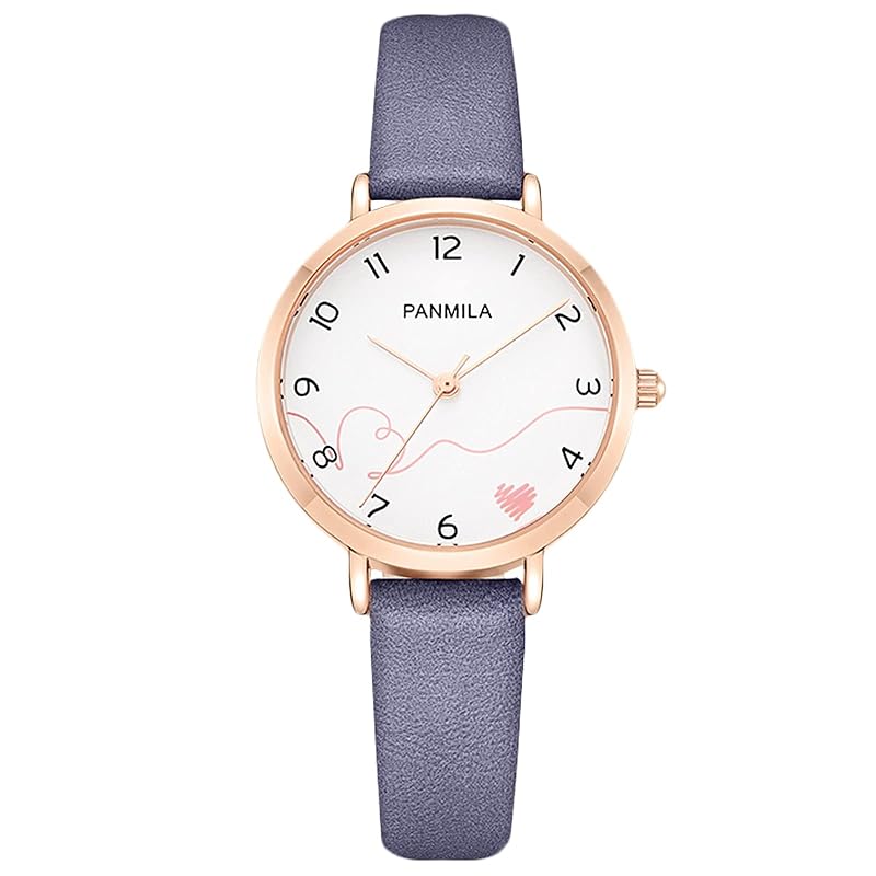 

RORIOS watch ladies watch Fashionable woman cute quartz analog Life waterproofing commute casual Christmas birthday present watch for woman purple