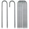 Heavy Duty Tent Peg Galvanized Steel J Hooks Nails Thick Garden Stake Peg Garden Stakes High Strength Nails