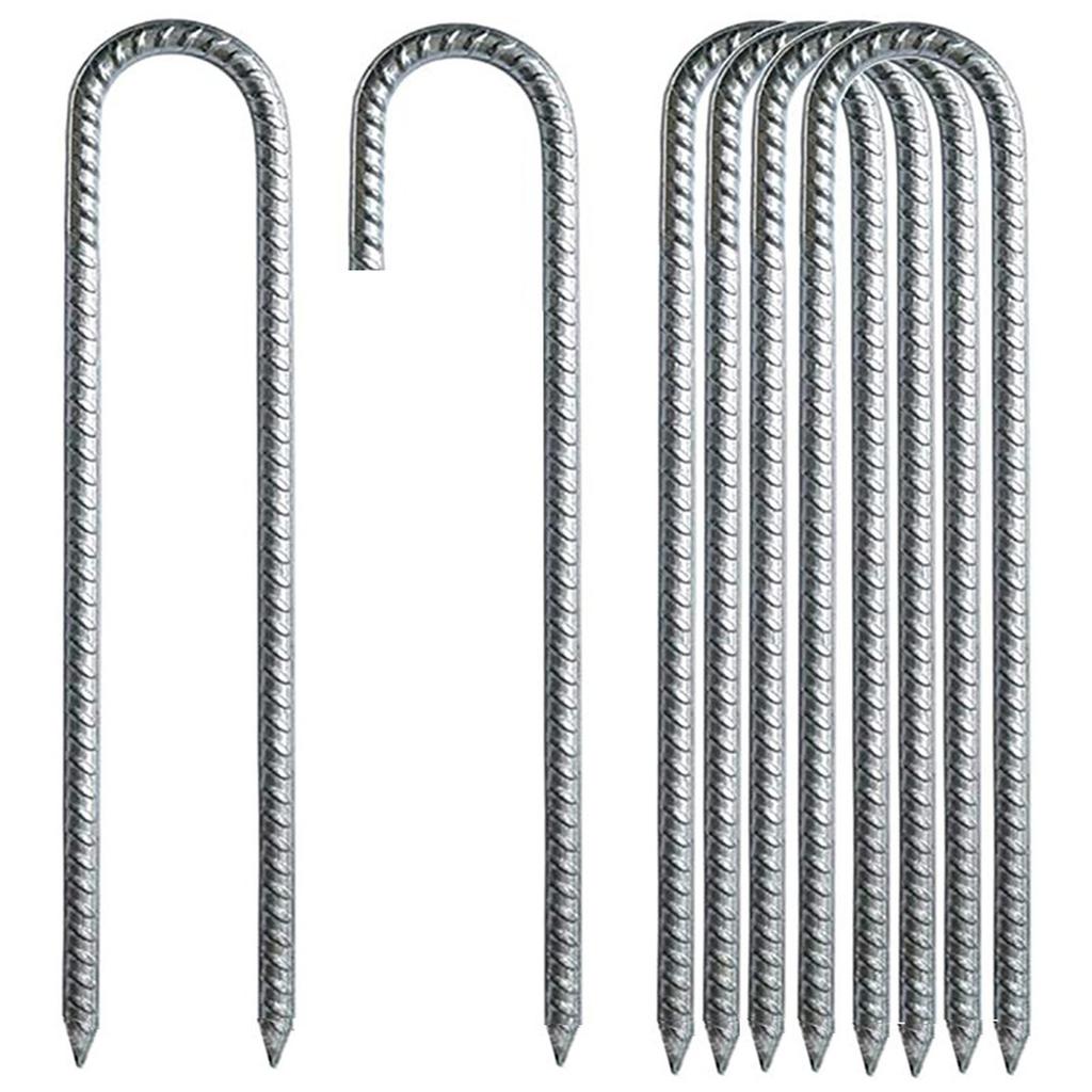 Heavy Duty Tent Peg Galvanized Steel J Hooks Nails Thick Garden Stake Peg Garden Stakes High Strength Nails