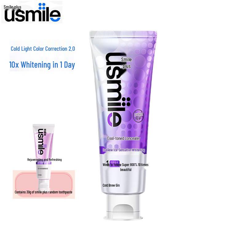 Usmile Cold Light Color Correcting Whitening Toothpaste