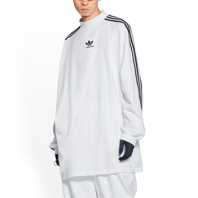 Balenciaga X Adidas Originals FW22 T Shirt Loose Fit Unisex White 728789TNVA61156