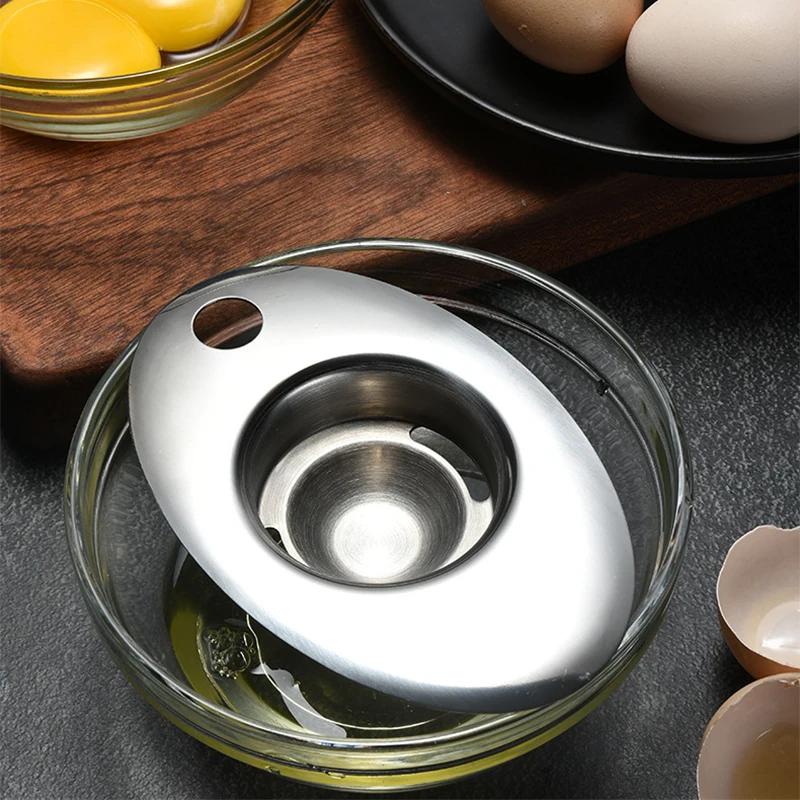 Stainless Steel Egg White Separator Tools Eggs Yolk Filter Gadgets Kitchen Accessories Separating Funnel Spoon Egg Divider Tool
