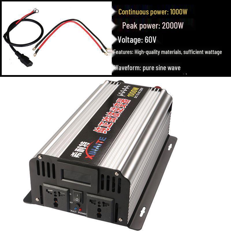 Pure Sine Wave Inverter 3000W/2000W/1000W, 12V/24V/48V to 220V for Car and Home Use