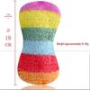 Peluche Bulldog Francese con Palla Squeaky e Giocattolo con Corda per Gatti e Gattini - Resistente al Morso, Design Cartoon Frutta