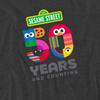 Sesame Street Unisex Adult 50 Years Logo Heather T-Shirt