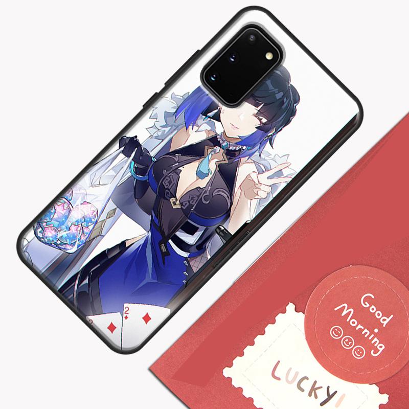 Yelan Genshin Impact Phone Case For Samsung Galaxy S24 S26 Ultra S20 S21 S22 S23 S25 Plus S10 S25 FE Cover Shell