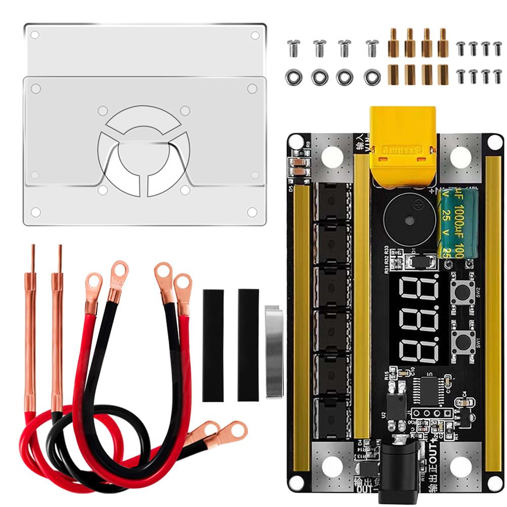 99 Gears 8V-24V Spot Welder Kit Digital Power Adjustable Spot Welding Pen Control Board Nickel Sheet For 18650 Lithium Battery