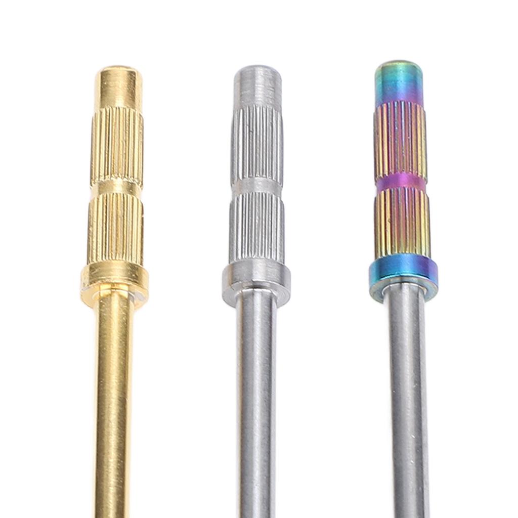 3pcs 3mm Nail Mandrel Stainless Steel Manicure Pedicure Mandrel Rods Sanding Bands Shaft